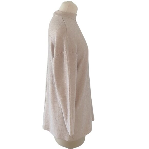Stradivarius Mock Neck Tunic Sweater - Picture 2 of 4